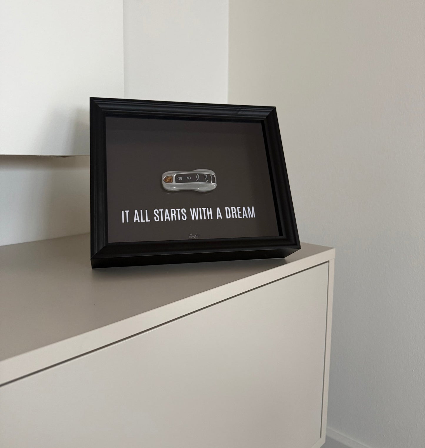 Frame Your Dream — Custom Edition, personalized handmade key frame
