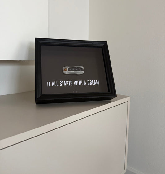 Frame Your Dream — Custom Edition, personalized handmade key frame