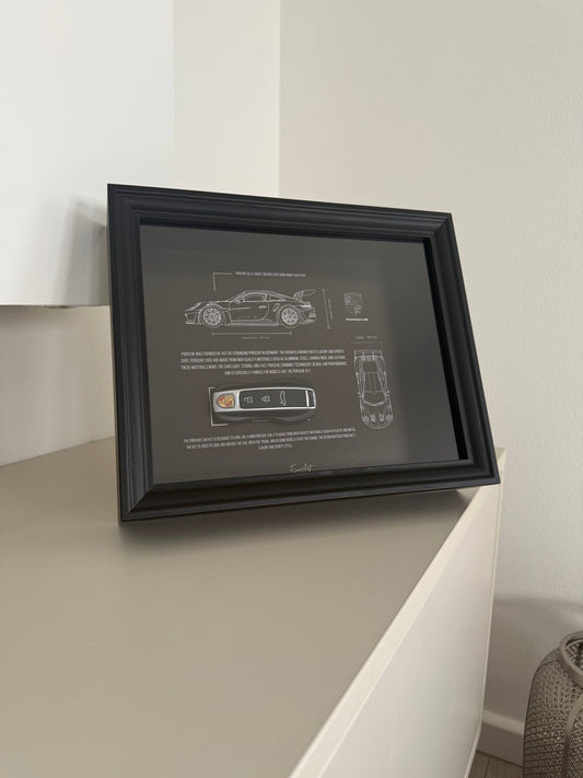 911 GT3 RS Blueprint and key frame